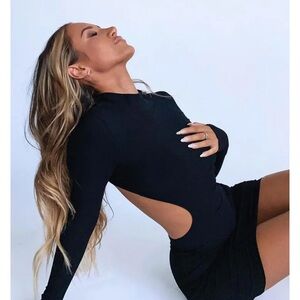 Chic Black Cutout Dress